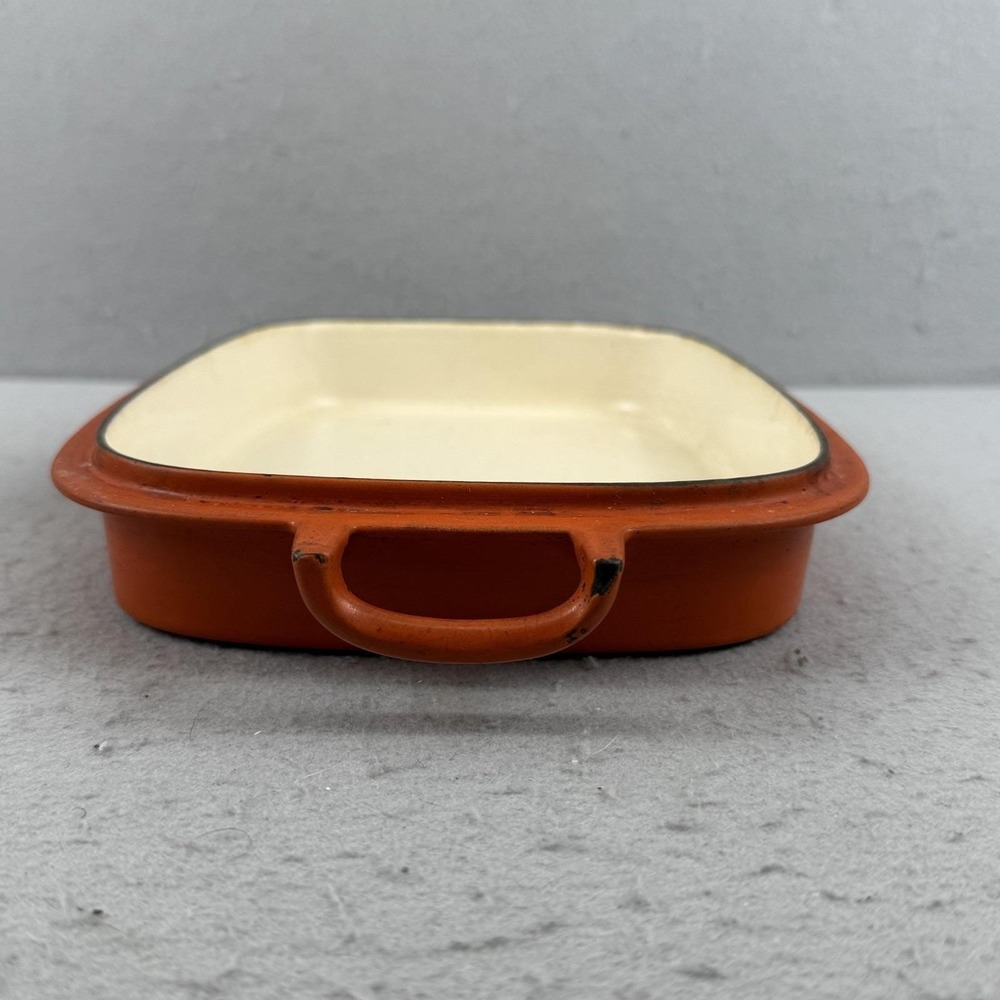 Dansk Orecast Rectangular Skillet Lid Baker Orange Quistgaard JHQ As-Is - Picture 8 of 13